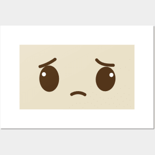 Sad Cute Face Posters and Art